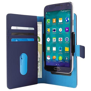 Puro Slide Universal Smartphone Wallet Case - XL (Bulk Satisfactory) - Blue