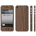 iPhone 4 / 4S Q-Skins Walnut Wood Skin