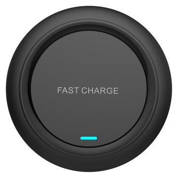 Q18 Round Shape Wireless Charger 15W Fast Charging Desktop Charging Pad