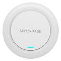 Q18 Round Shape Wireless Charger 15W Fast Charging Desktop Charging Pad