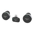 Q8 Magnetic Clip-on Wireless Microphone with Lightning Receiver - 2 Pcs. - Black