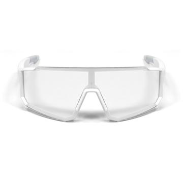 QY-Pro1 Smart Cycling Glasses with AI Translation & Bluetooth Connectivity - White / Photochromic Lens