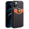 Qialino Business Style iPhone 12/12 Pro Leather Case - Black