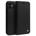 Qialino Classic iPhone 11 Wallet Leather Case - Black