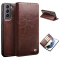 Qialino Classic Samsung Galaxy S21 5G Wallet Leather Case