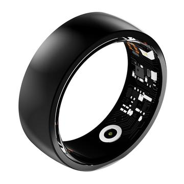 R09M Health Monitoring Smart Ring - Size: 21.8mm - Black
