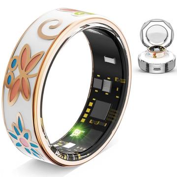 R18 Elegant Enamel Smart Ring - Size: 18.9mm - Colorful