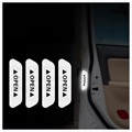 Reflective Fluorescent Warning Car Strips - 4 Pcs. - White