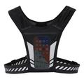 Reflective Mesh Running Vest with Mobile Holder - Black