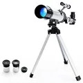 Refracting Telescope with Tripod for Beginners - 90x, 50mm, 390mm