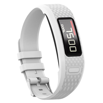 Garmin Vivofit 1/2 Replacement Silicone Strap with Integrated Frame - White