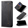 Xiaomi 11T/11T Pro Retro Series Wallet Case with Card Slot - Black