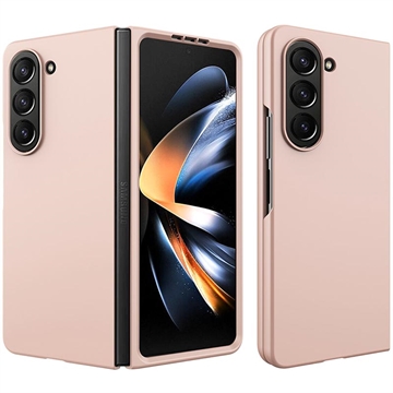 Samsung Galaxy Z Fold5 Rubberized Plastic Case - Rose Gold