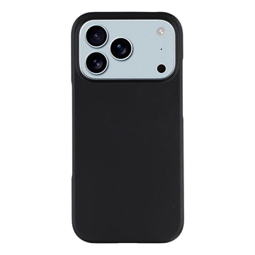 iPhone 17 Pro Max Rubberized Plastic Case - Black