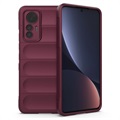 Rugged Series Xiaomi 12 Lite TPU Case - Wine Red