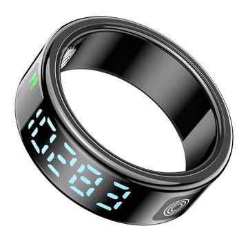 SR08 Smart Ring with Digital Display - Size: 19mm
