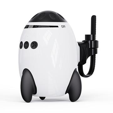 SR10 Rocket-Shaped Portable Baby Stroller Rocker with Lullabies - White