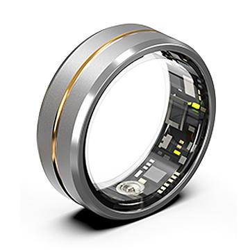 SR2 Elegant Smart Ring with Charging Case - 20.7mm - Gold / Silver