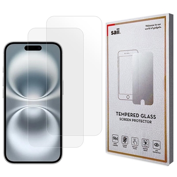 iPhone 17 Saii 3D Premium Tempered Glass Screen Protector - 2 Pcs.