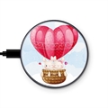 Saii Premium Universal Fast Wireless Charger - 15W - Love Balloon