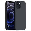 Saii Premium iPhone 14 Plus Liquid Silicone Case - Black