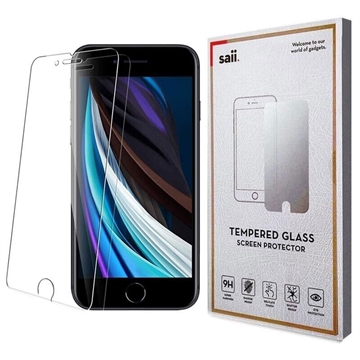 Saii Premium iPhone 6/6S/7/8/SE (2020) /SE (2022) Tempered Glass - 9H - 2 Pcs.