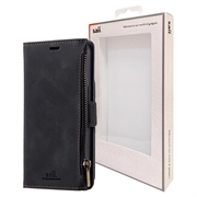 Saii Zipper iPhone 13 Pro Max Wallet Case with Strap