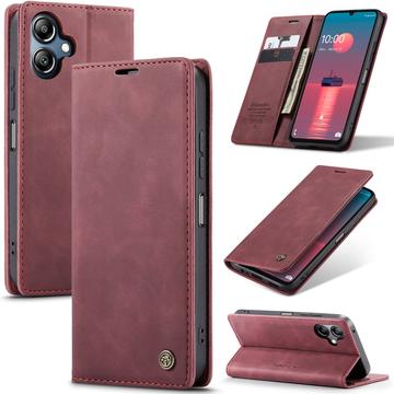 Samsung Galaxy A06 Caseme 013 Series Wallet Case - Wine Red
