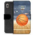 Samsung Galaxy A10 Premium Wallet Case - Basketball