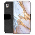 Samsung Galaxy A10 Premium Wallet Case - Elegant Marble