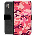 Samsung Galaxy A10 Premium Wallet Case - Pink Camouflage