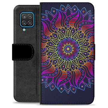 Samsung Galaxy A12 Premium Wallet Case - Colorful Mandala