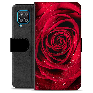 Samsung Galaxy A12 Premium Wallet Case - Rose