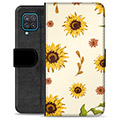 Samsung Galaxy A12 Premium Wallet Case - Sunflower