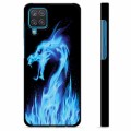 Samsung Galaxy A12 Protective Cover - Blue Fire Dragon
