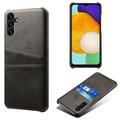 Samsung Galaxy A14 Coated Plastic Case with Card Slots - Black