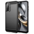 Samsung Galaxy A17 Brushed TPU Case - Carbon Fiber - Black