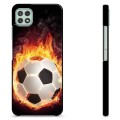 Samsung Galaxy A22 5G Protective Cover - Football Flame