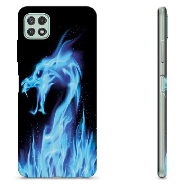 Samsung Galaxy A22 5G TPU Case - Blue Fire Dragon