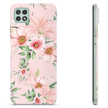 Samsung Galaxy A22 5G TPU Case - Watercolor Flowers