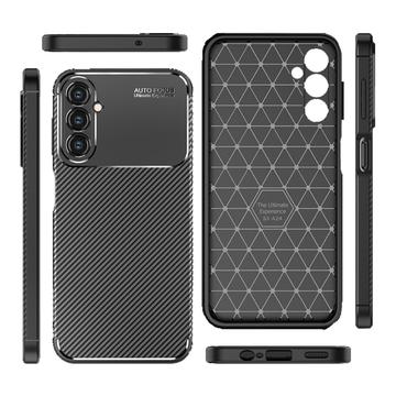 Samsung Galaxy A24 4G Beetle Carbon Fiber TPU Case - Black