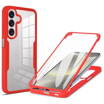 Samsung Galaxy A26 360 Protection Series Case - Red / Clear