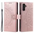 Samsung Galaxy A26 Mandala Series Wallet Case - Rose Gold