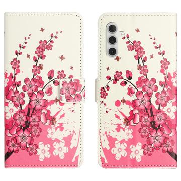 Samsung Galaxy A26 Style Series Wallet Case - Pink Flowers