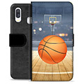 Samsung Galaxy A40 Premium Wallet Case - Basketball