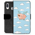 Samsung Galaxy A40 Premium Wallet Case - Flying Pig