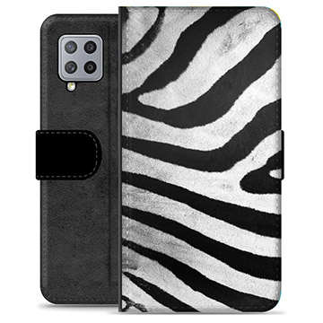 Samsung Galaxy A42 5G Premium Wallet Case - Zebra