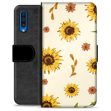 Samsung Galaxy A50 Premium Wallet Case - Sunflower