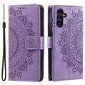 Samsung Galaxy A55 Mandala Series Wallet Case - Purple