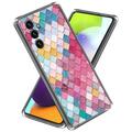 Samsung Galaxy A55 Stylish Ultra-Slim TPU Case - Rainbow Rhombus